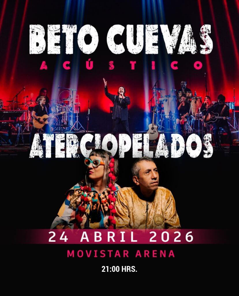 Beto Cuevas & Aterciopelados en Chile · El Regreso del Rock Latino · 24 de abril en Movistar Arena · Punto Ticket