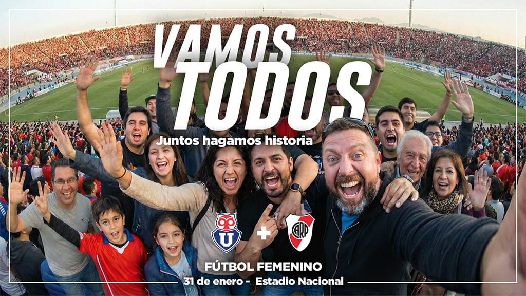Seamos Historia · Universidad de Chile vs River Plate · 31 de enero 2026 en Estadio Nacional | Un duelo histórico imperdible. Asegura tu entrada ahora en Punto Ticket