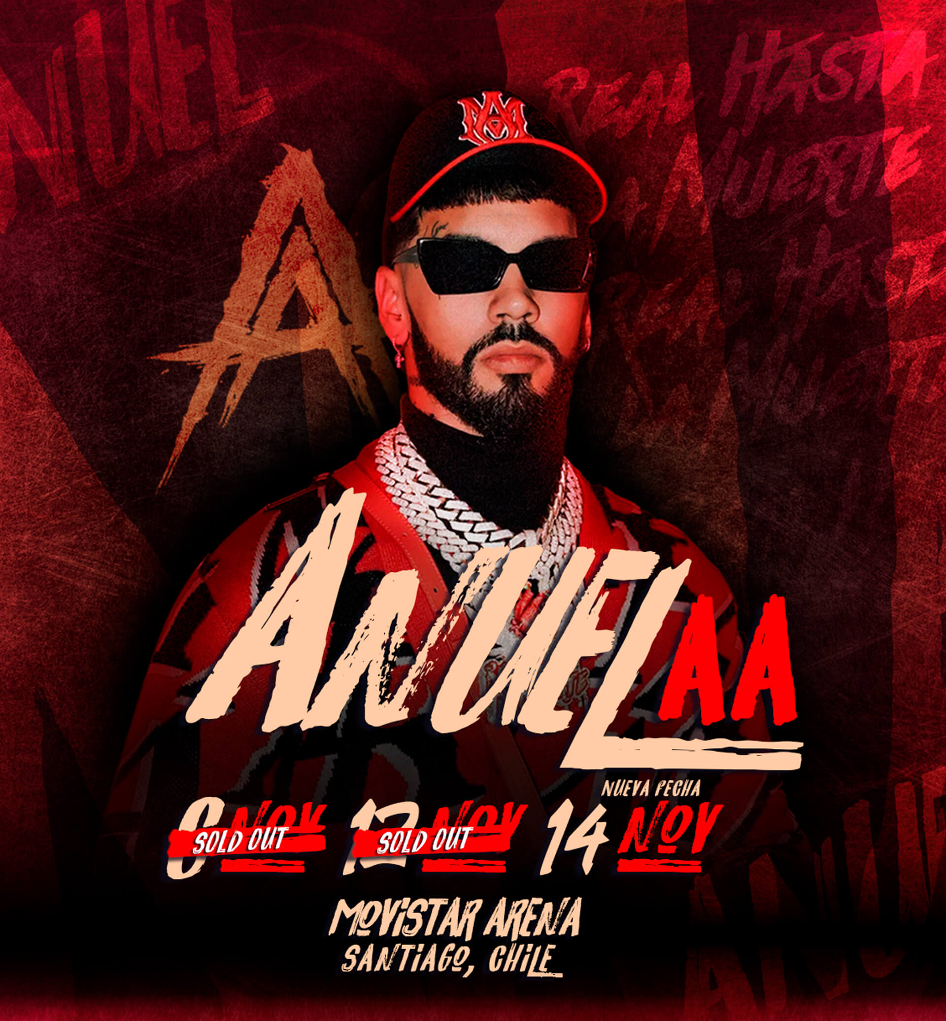 anuel movistar arena 6, 12 y 14 de noviembre