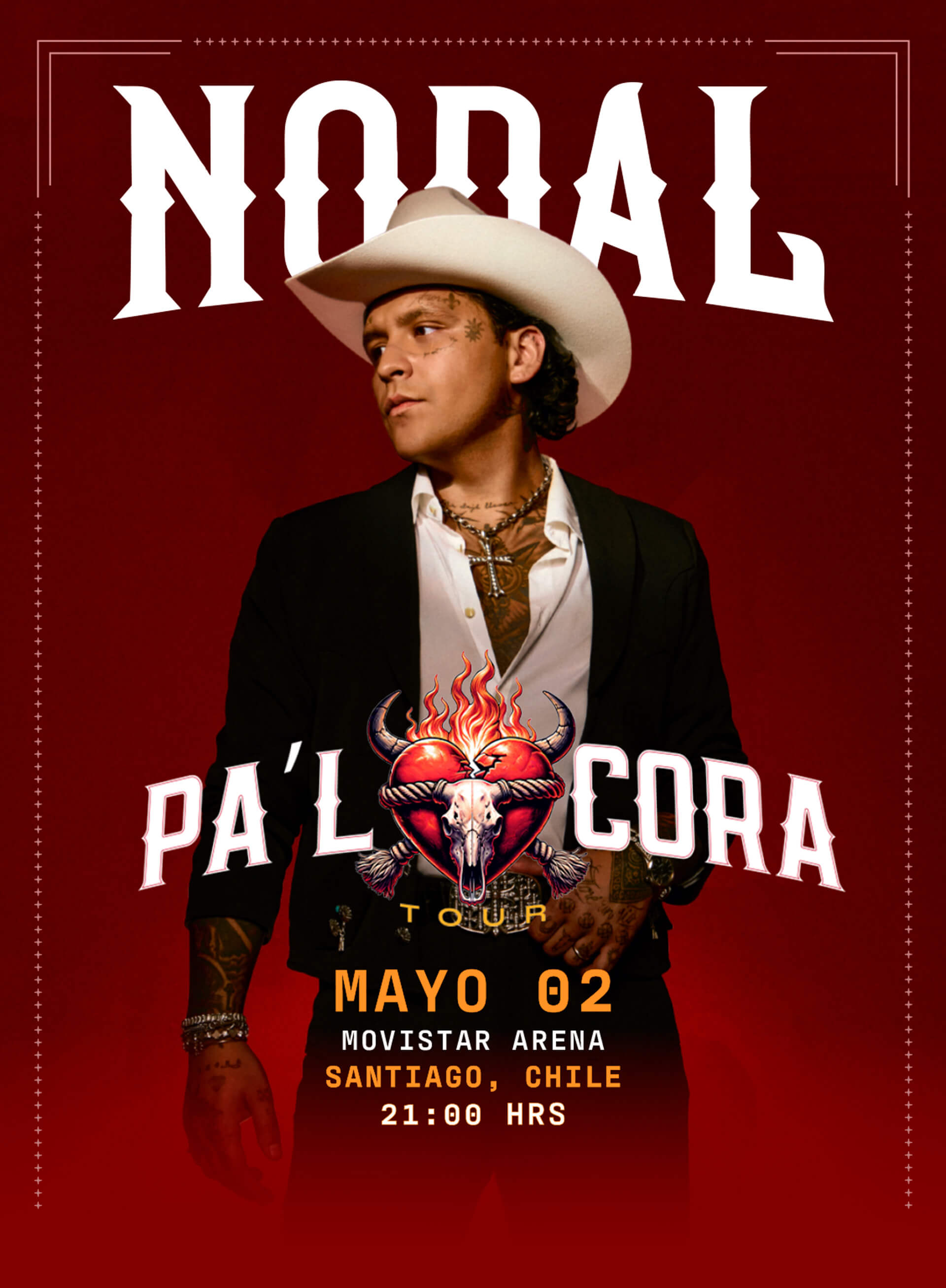Christian Nodal en Chile · 2 de abril en Movistar Arena · Punto Ticket
