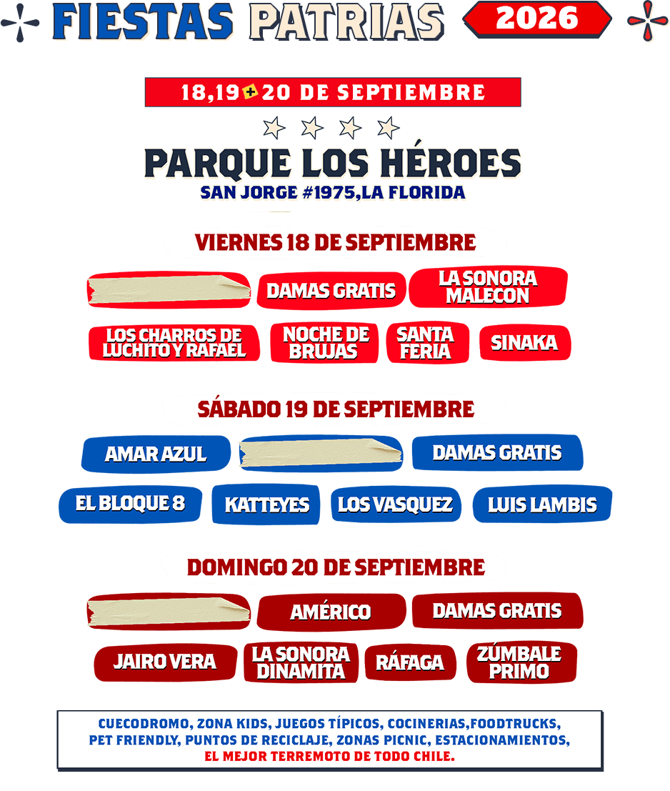 18, 19 y 20 de septiembre - PaRque los heroes - SAN JORGE 1975, LA FLROIDA