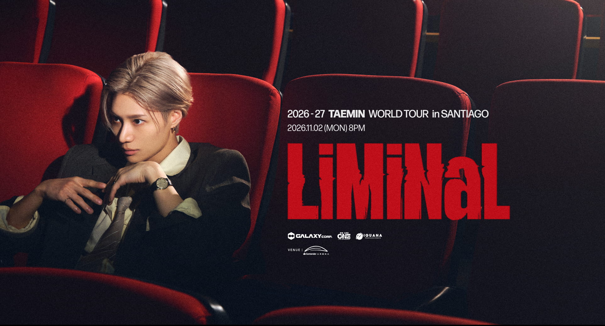 Taemin en Chile 2026 | Santander Arena – 2 de noviembre 20:00 hrs
