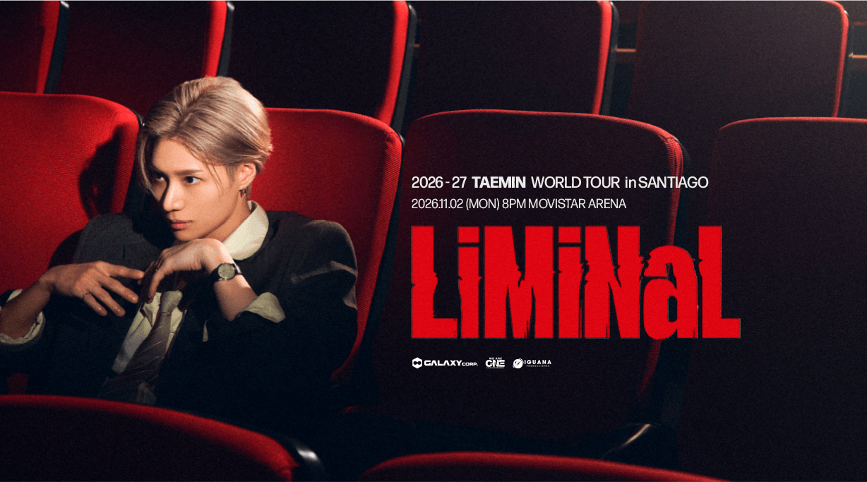 Taemin en Chile 2026 | Movistar Arena – 2 de noviembre 20:00 hrs