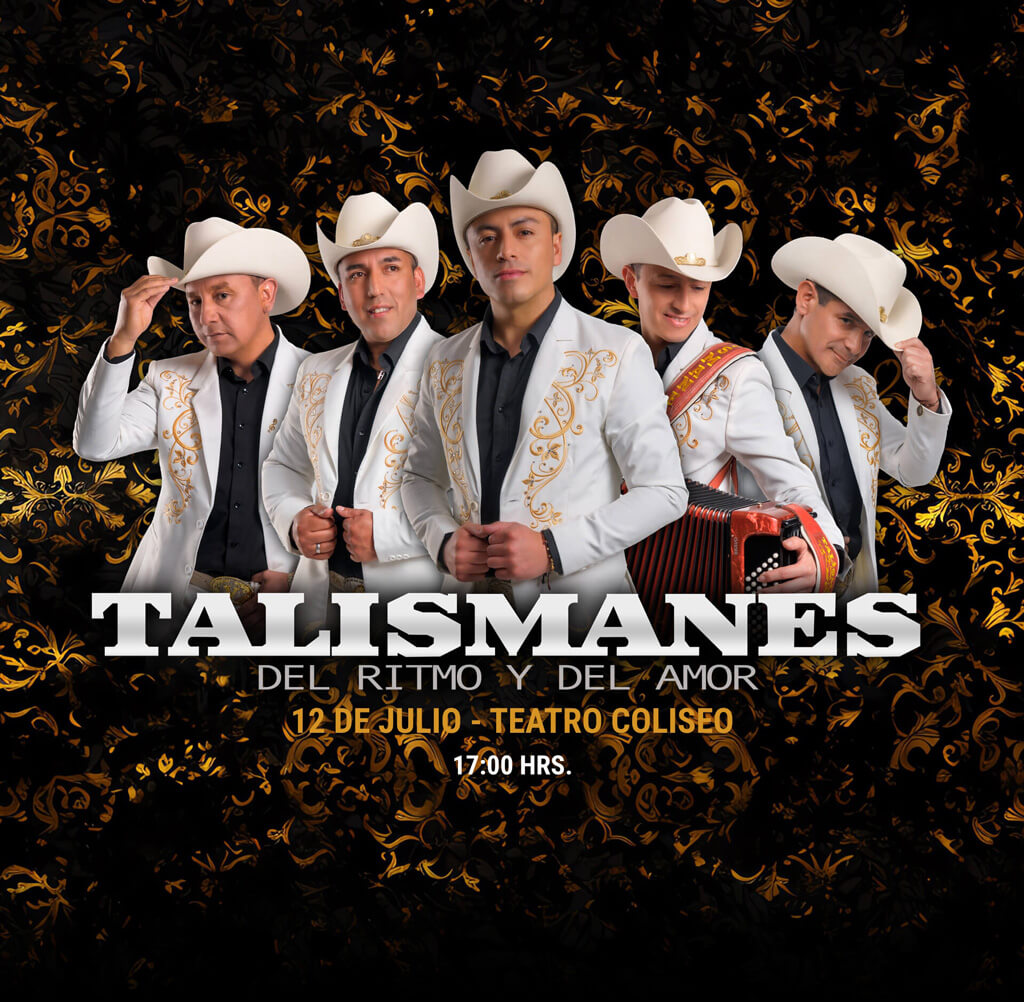 Talismanes del Ritmo y del Amor en Santiago | Teatro Coliseo – 12 de julio / Venta de entradas en Punto Ticket