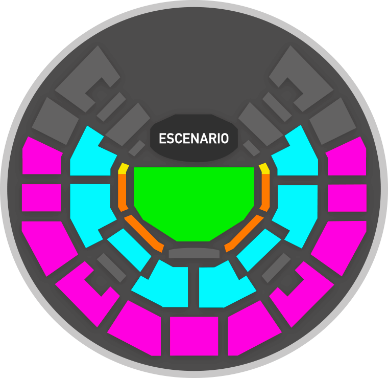 mapa de movistar arena