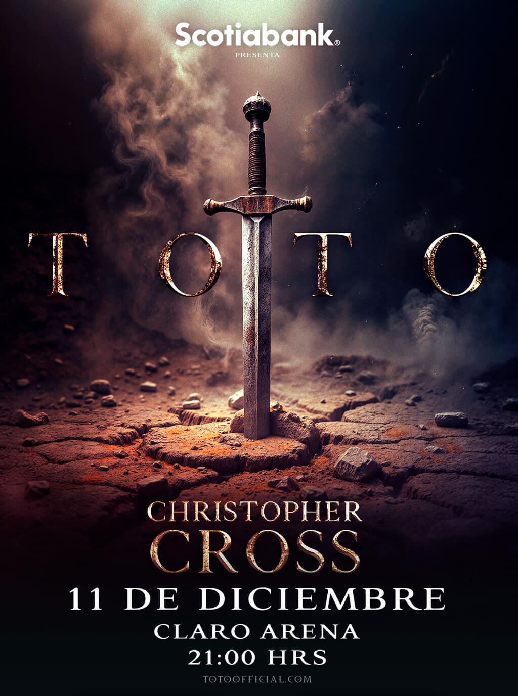 TOTO - Christopher Cross - 11 diciembre / 21:00 hrs - Claro Arena
