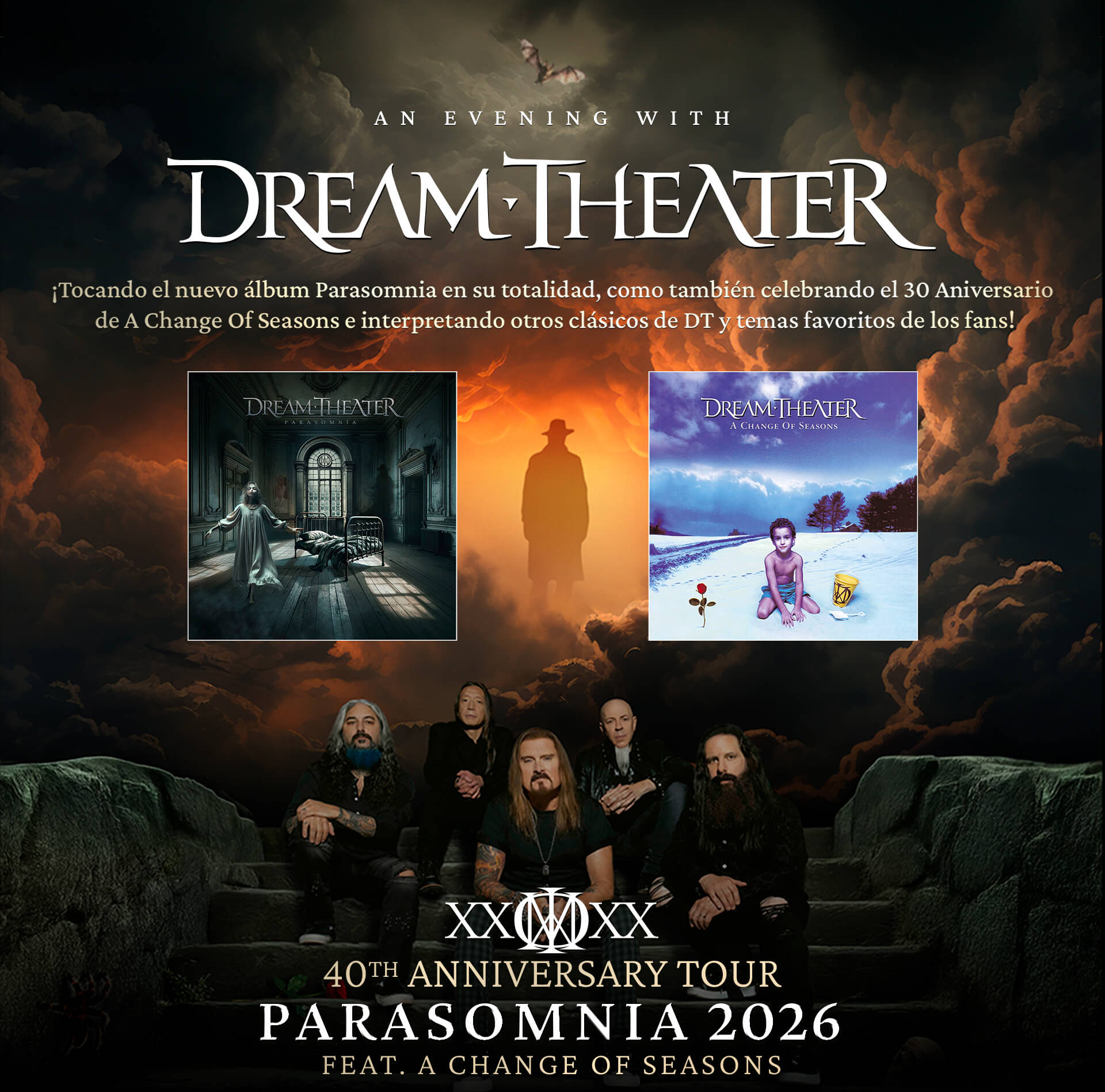 Dream Theater en Chile · 22 de abril en Movistar Arena · Punto Ticket