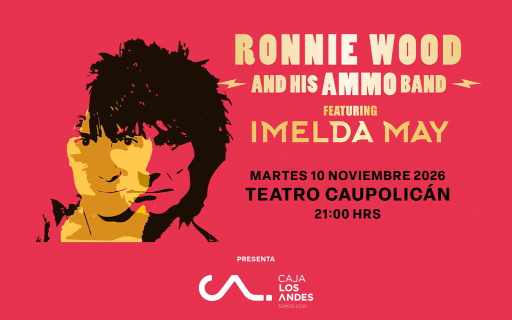 Ronnie Wood en Chile 2026 | Caupolicán – 10 de noviembre 21:00 hrs