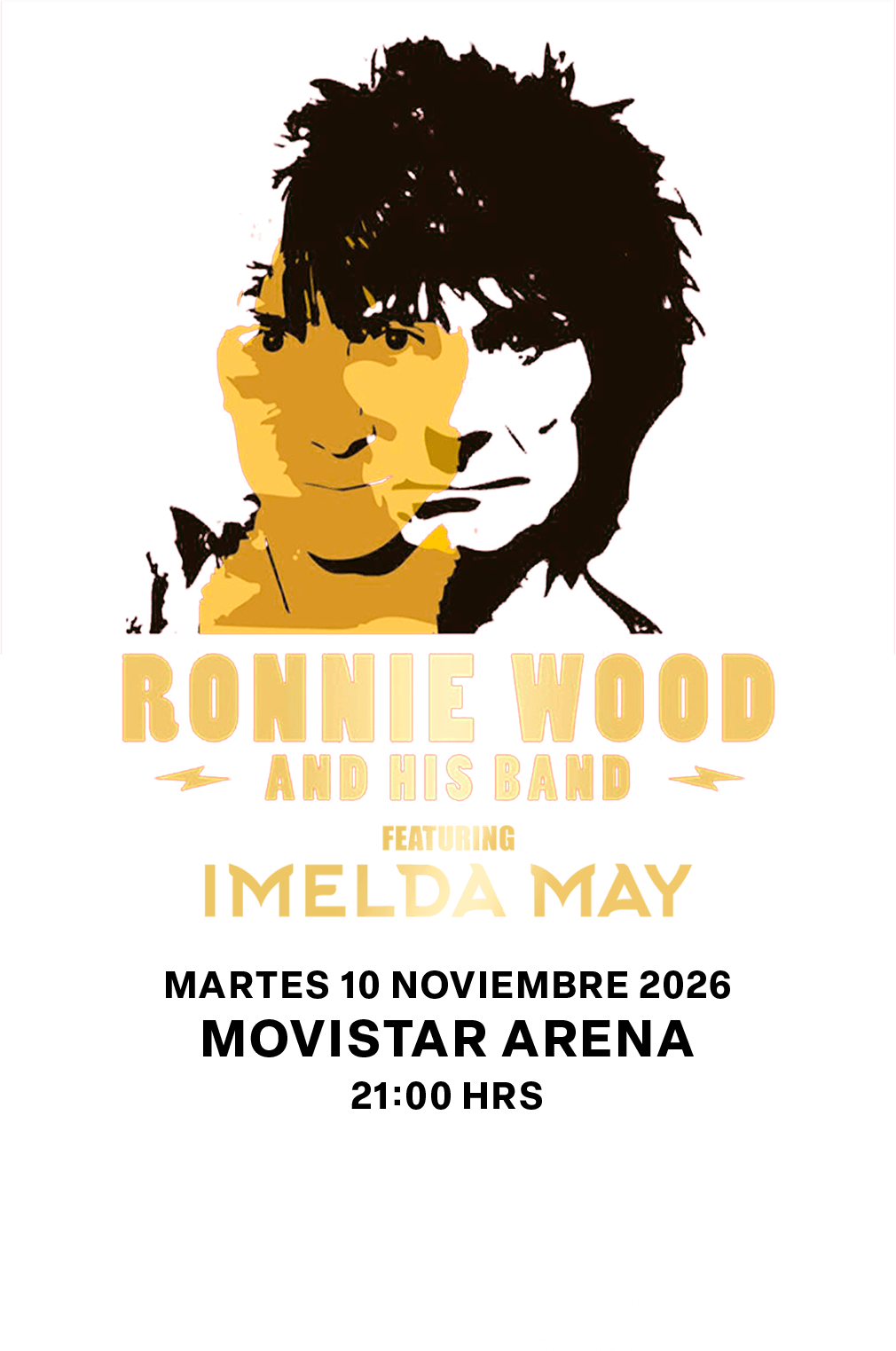 Ronnie Wood en Chile 2026 | Movistar Arena – 10 de noviembre 21:00 hrs