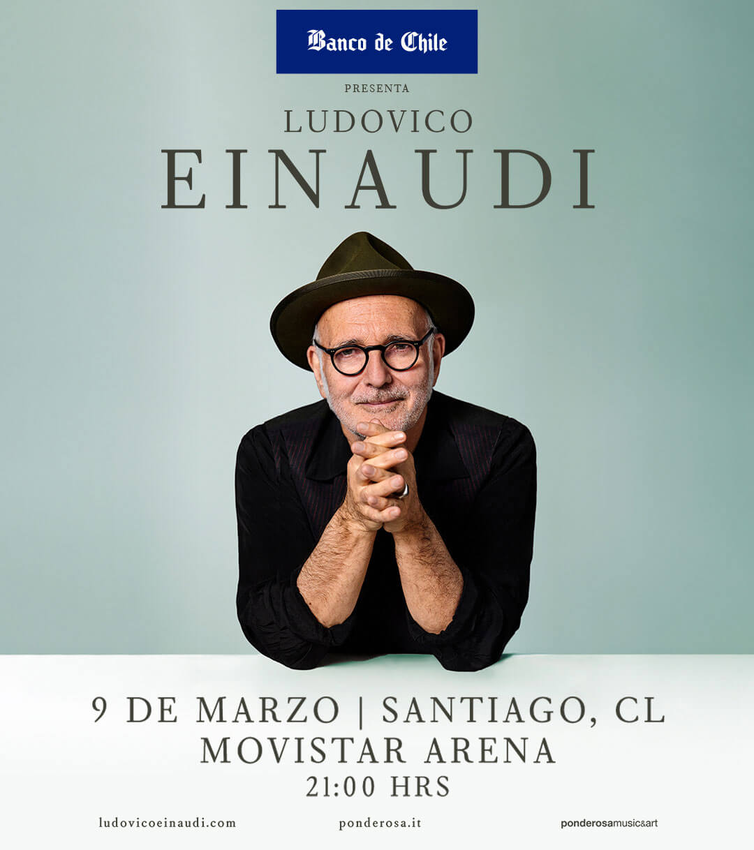 Ludovico Einaudi en Chile 2027 | Movistar Arena – 9 de marzo 21:00 hrs