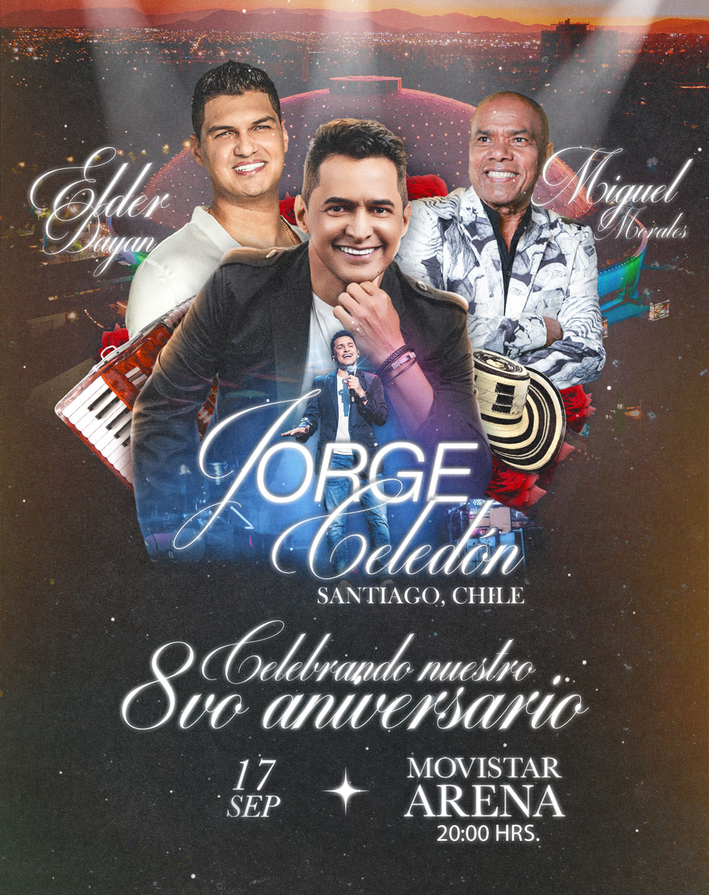 Jorge Celedón - 17 septiembre - 20:00 hrs. / Movistar Arena