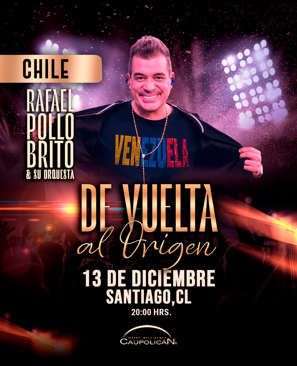 El Pollo Brito - De Vuelta al Origen - 13 de diciembre en Teatro Caupolicán | Entradas en Punto Ticket