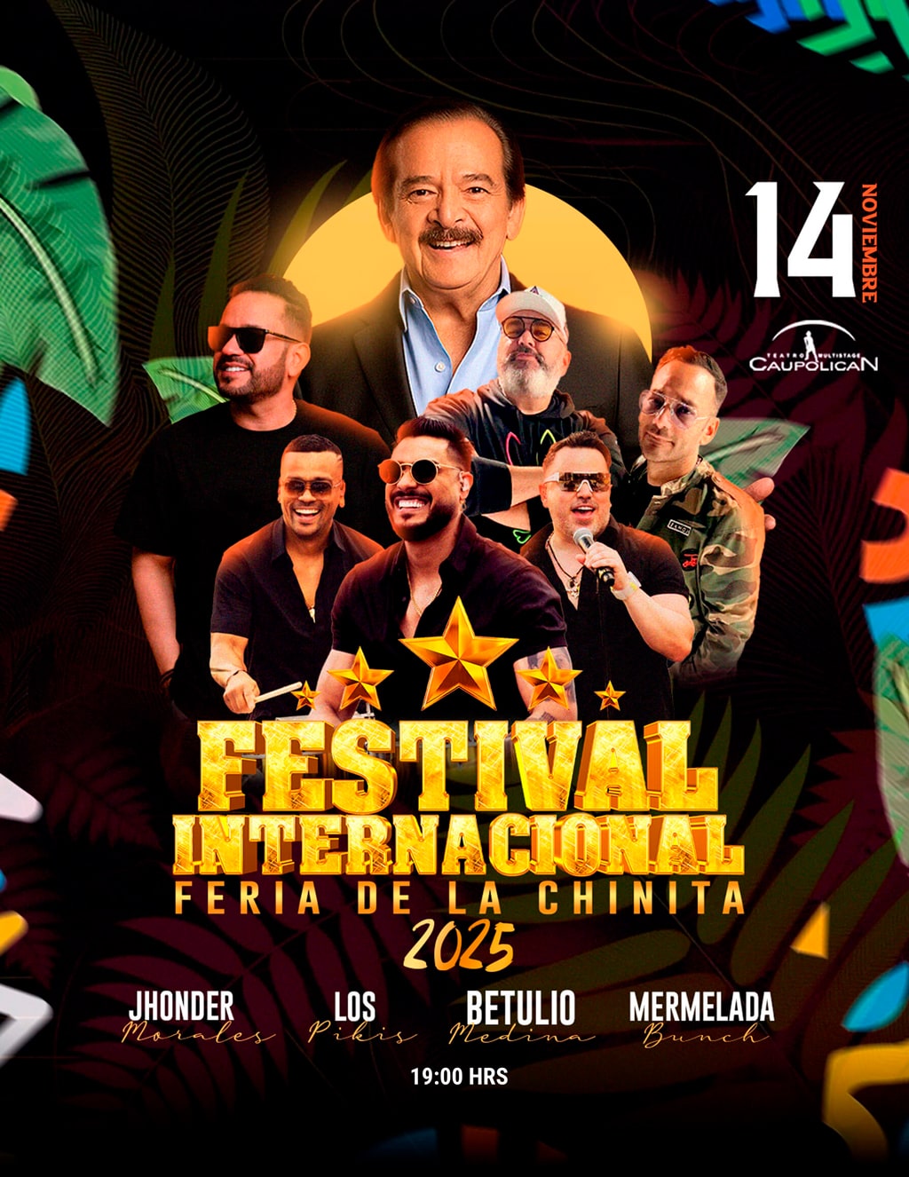 Festival Internacional - Feria de la Chinita - 14 de noviembre - 19:00 Hrs. - Tetaro Caupolicán