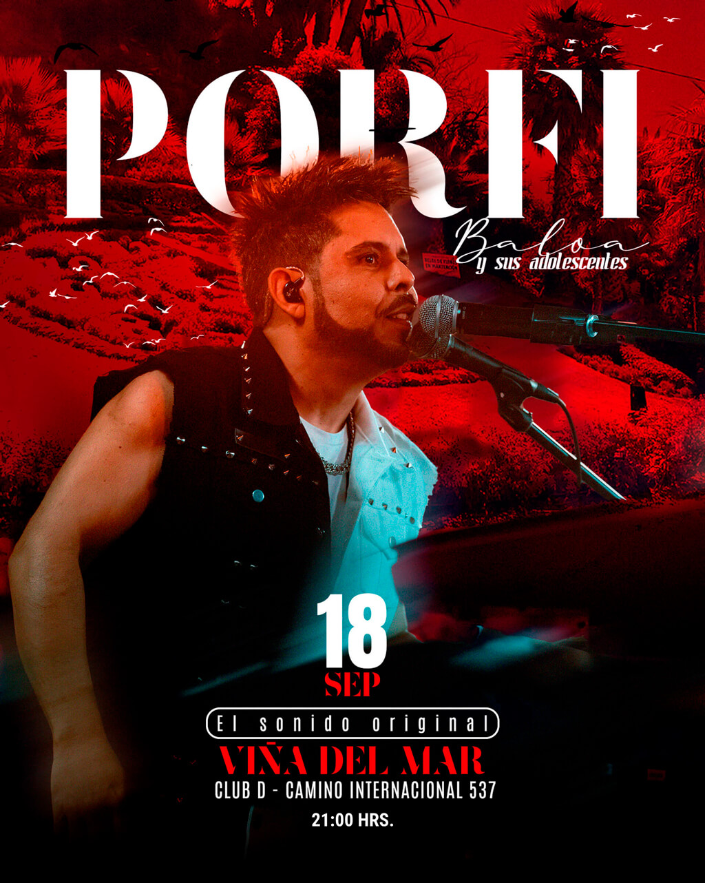 Porfi Baloa en Viña del Mar | Club D – 18 de septiembre 21:00 hrs