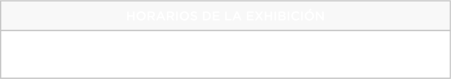 tabla horario ext