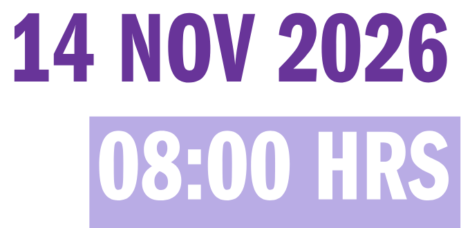 14 Nov 2026 – 08:00 hrs