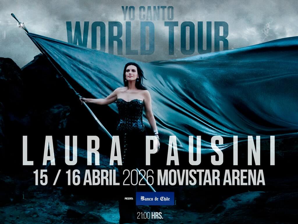 Laura Pausini / 15 y 16 de Abril 2026 / movistar arena - 21:00 Hrs.