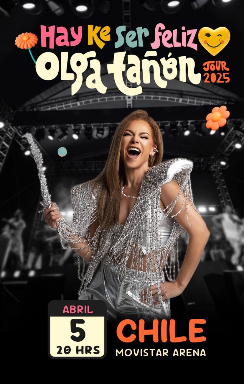 Olga Tañón – Tour ‘Hay Ke Ser Feliz’ en Movistar Arena, 5 de abril 2026 | Entradas por Punto Ticket