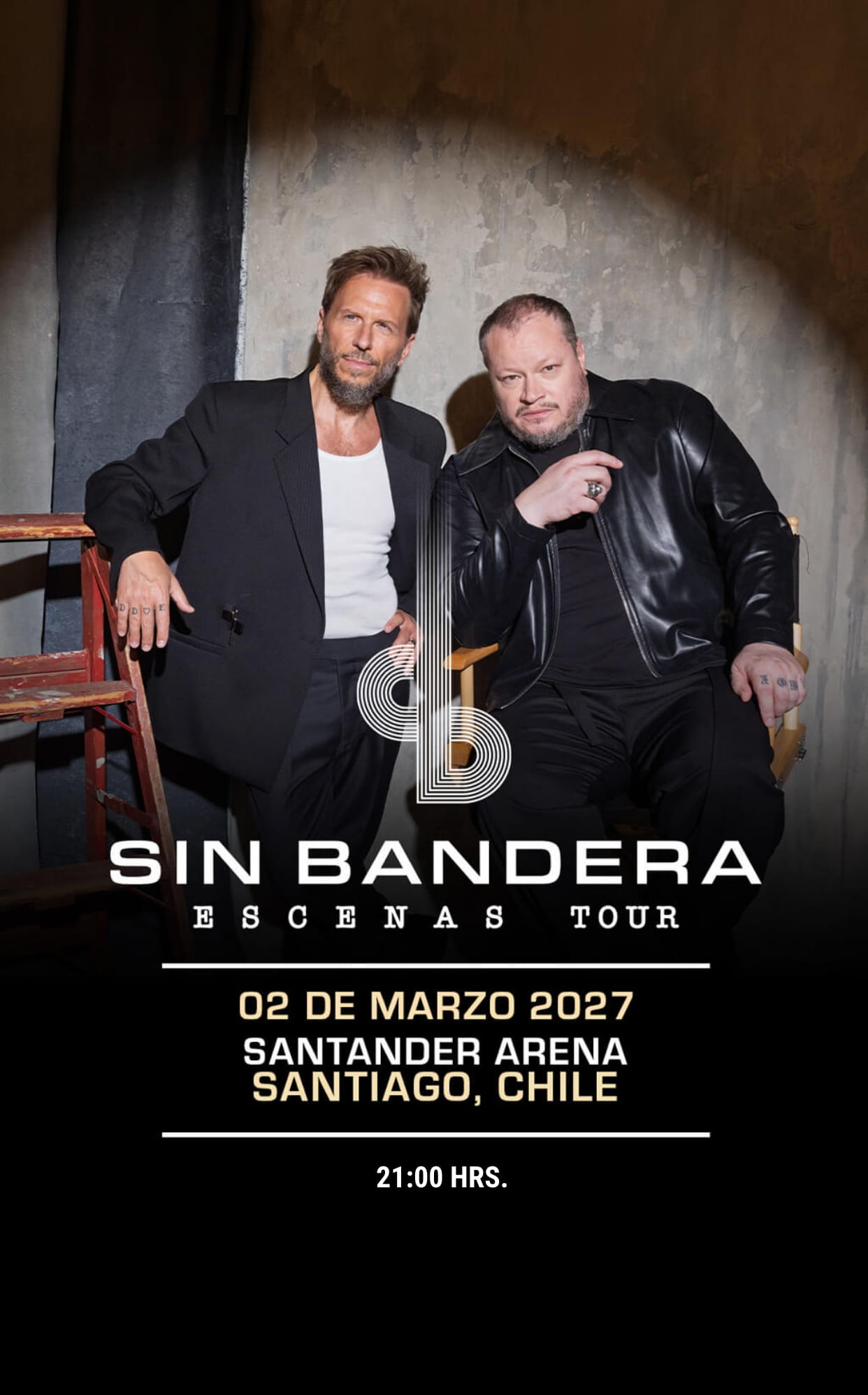 Sin Bandera Chile 2027 - Santander Arena - Venta de entradas en Punto Ticket
