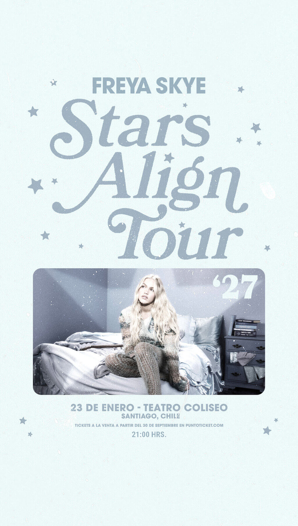 Freya Skye en Chile 2027 | Teatro Coliseo – 23 de enero 21:00 hrs