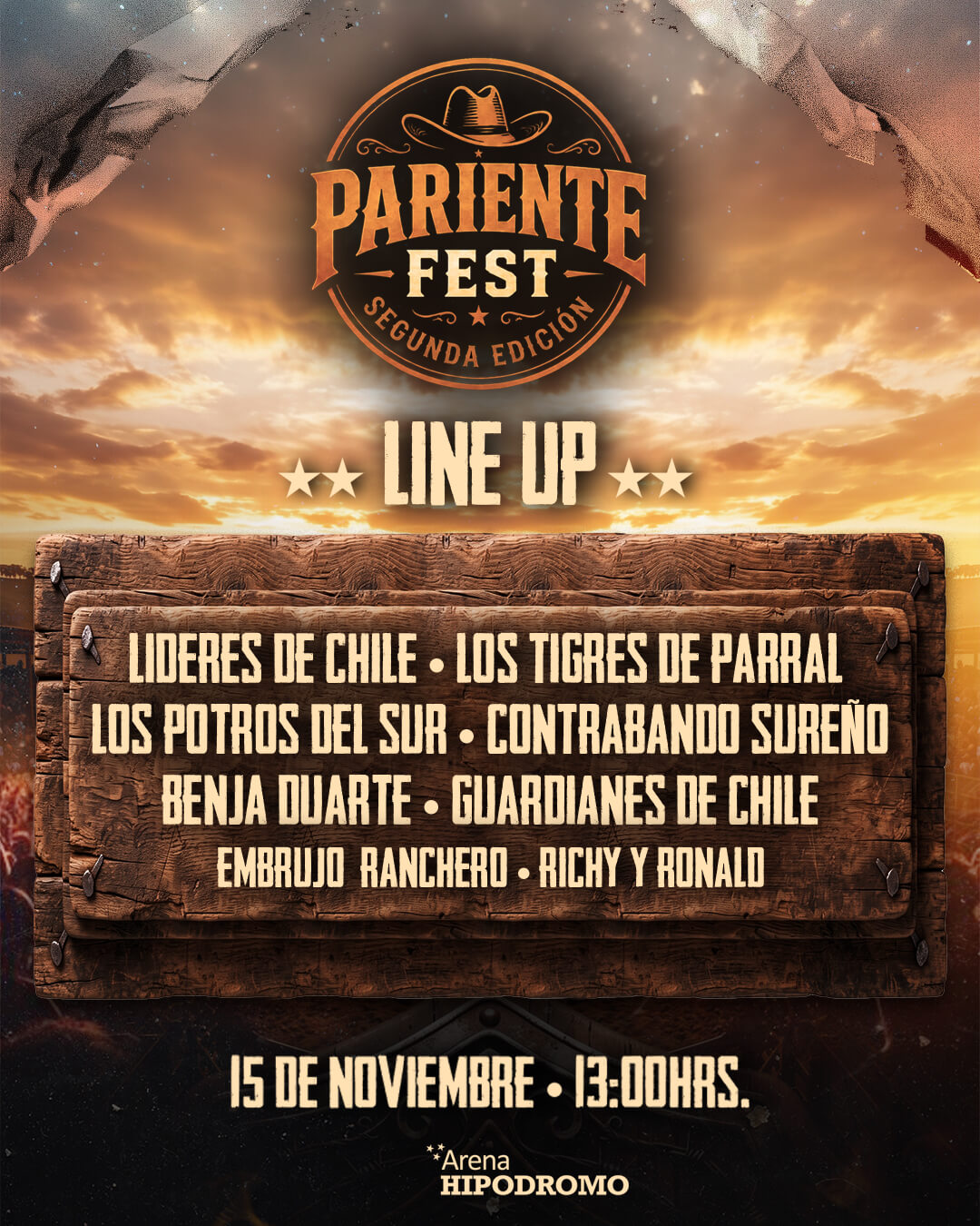 Pariente Fest Chile 2026 - Arena Hipódromo - Venta de entradas en Punto Ticket