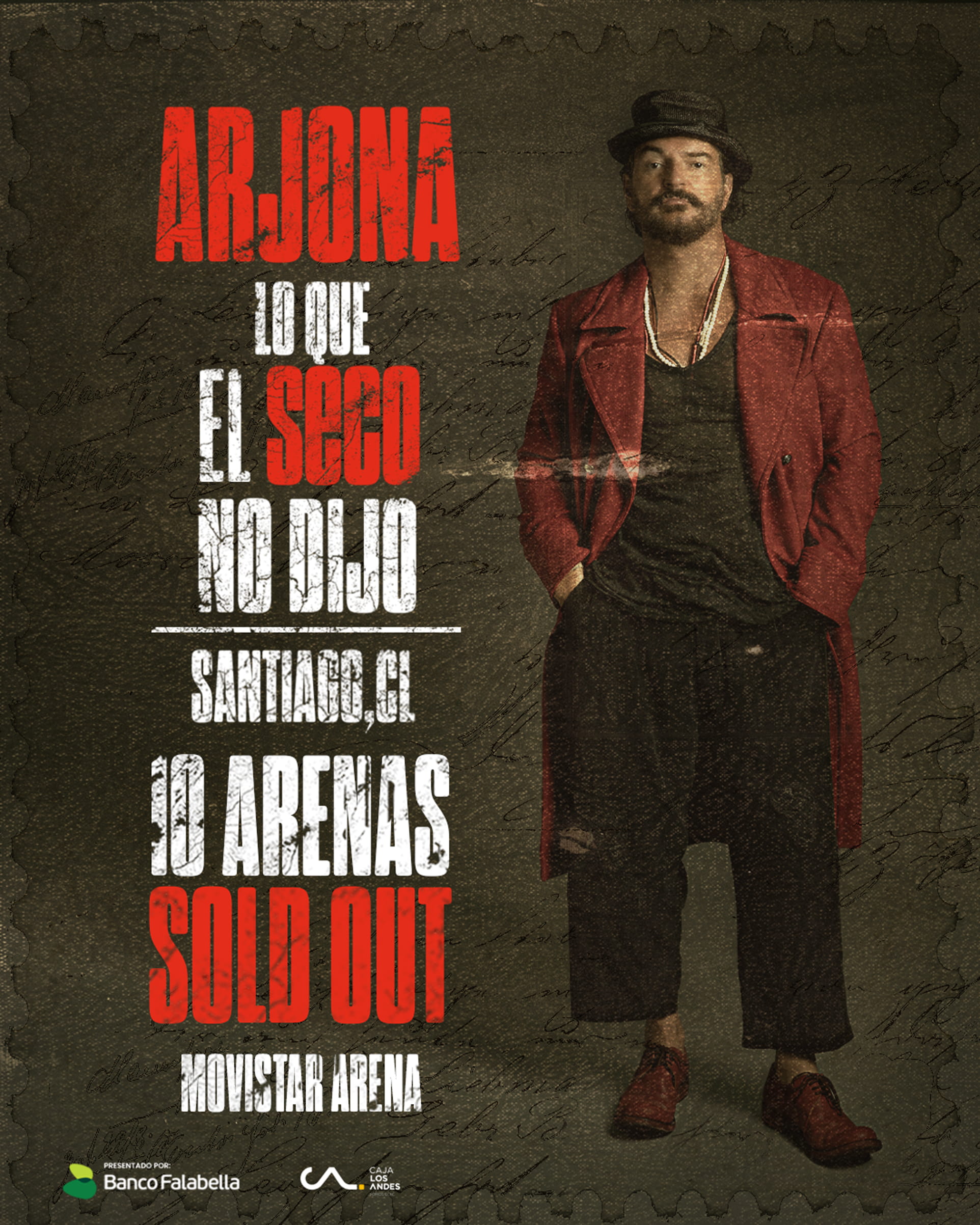 Arjona - Lo que el seco no dijo - 05 / 07 / 09 / 12 / 13 / 14 / 16 y 18 de junio 2026 - 21:00 Hrs.