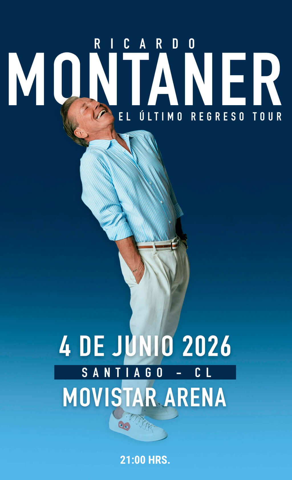 Ricardo Montaner - El último regreso tour / 04 de junio 2026 / Movistar Arena / 21:00 Hrs.