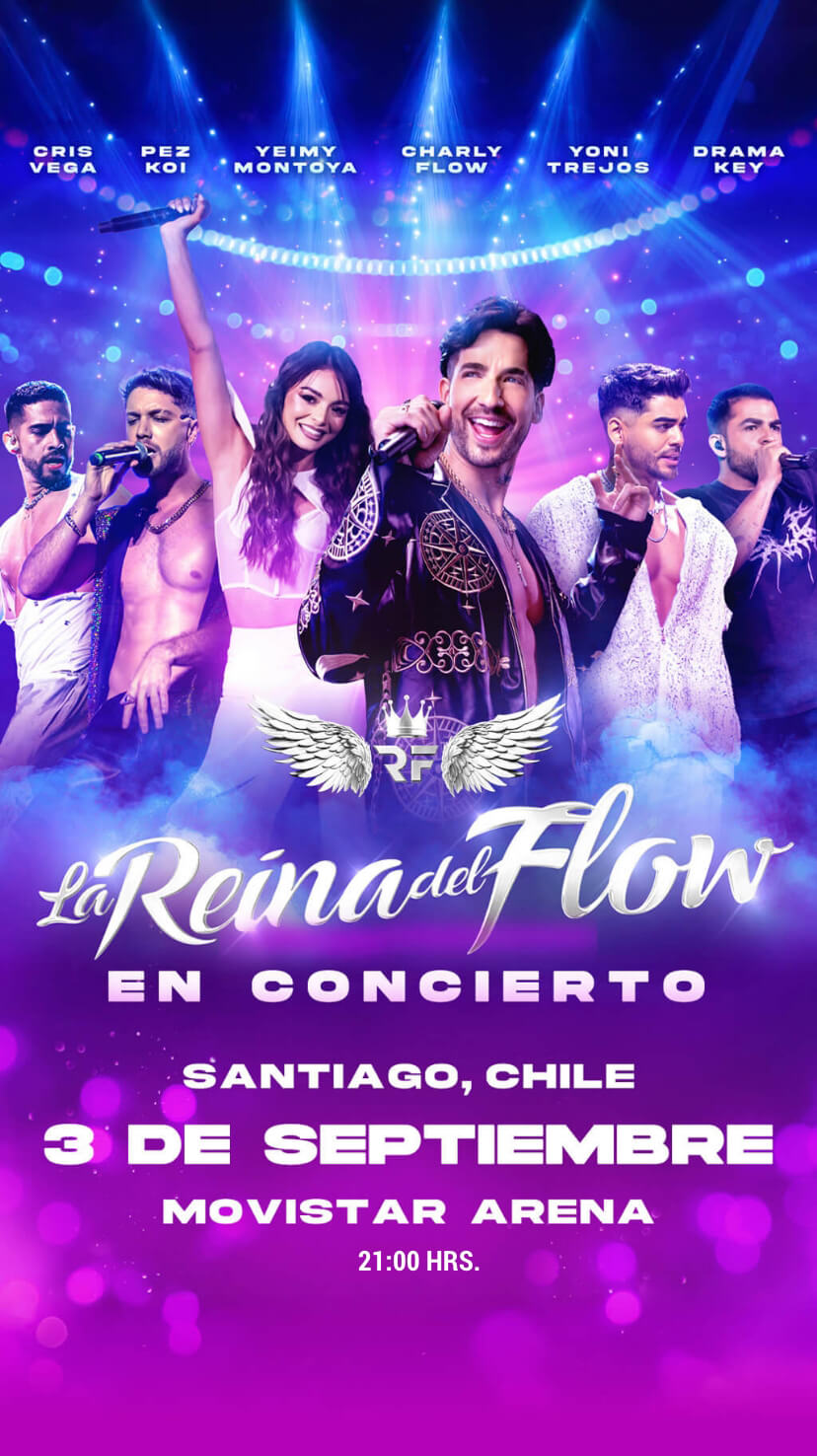 La Reina del Flow en Chile 2026 | Movistar Arena – 3 de septiembre 21:00 hrs