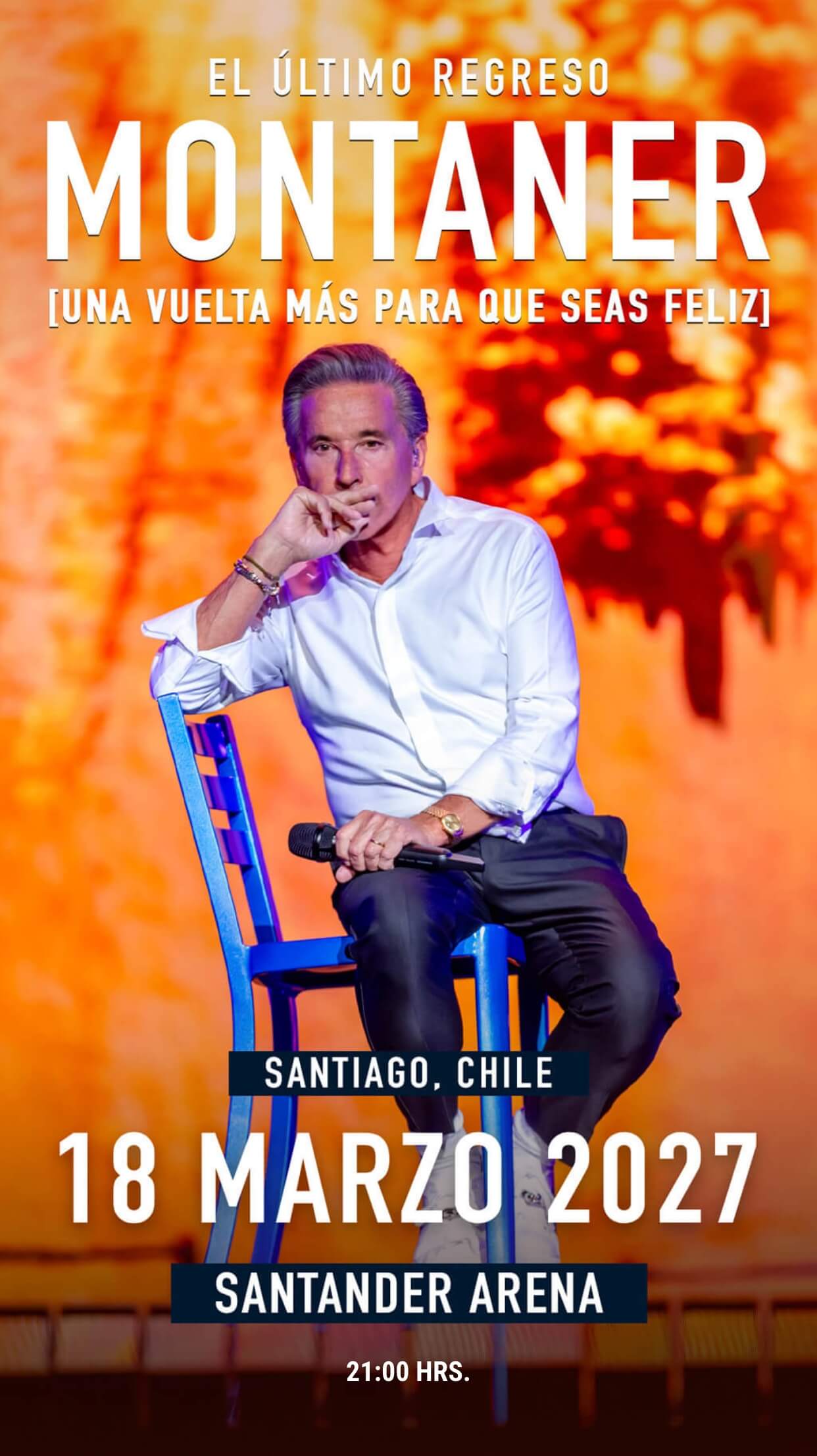 Ricardo Montaner Chile 2027 - Santander Arena
