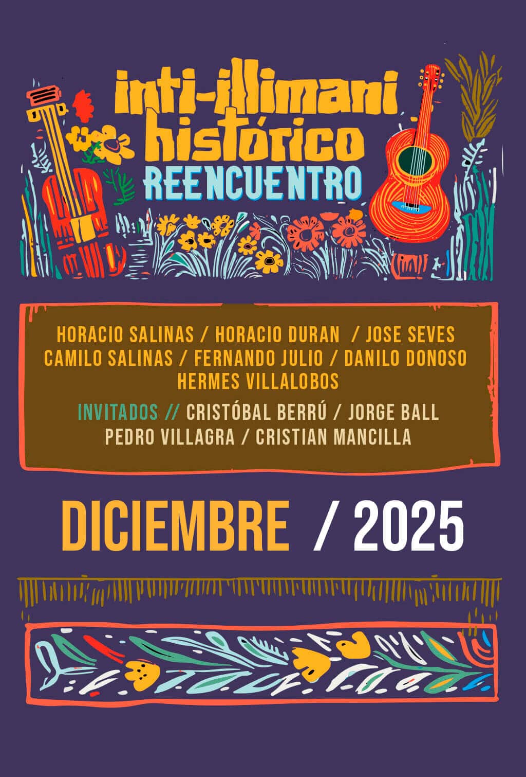 Inti-Illimani en Chile | Histórico reencuentro | 26 de diciembre en Teatro Caupolicán 