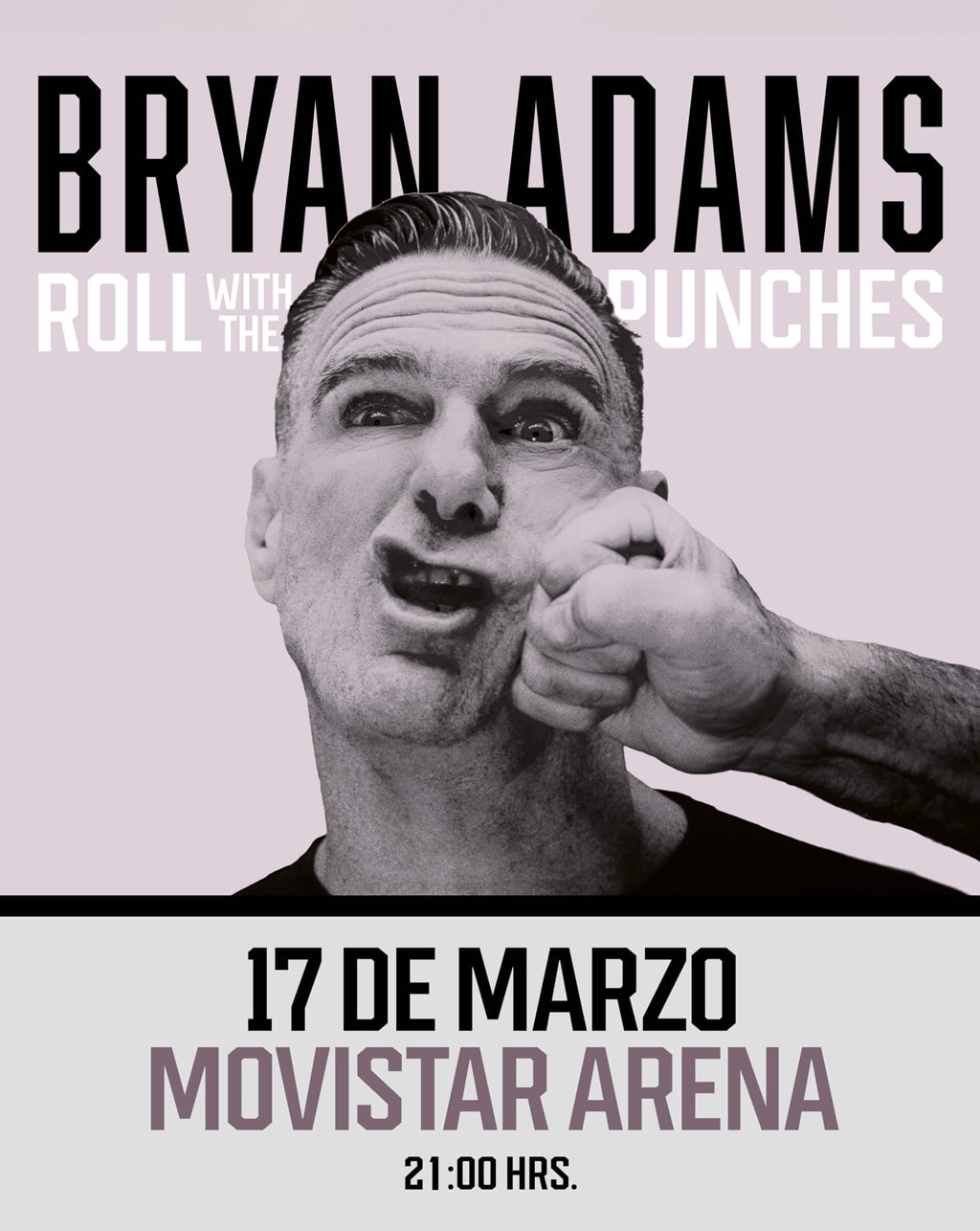 Bryan Adams - Roll The Punches Tour en Movistar Arena | 17 de marzo 2026 - Rock en vivo en Chile