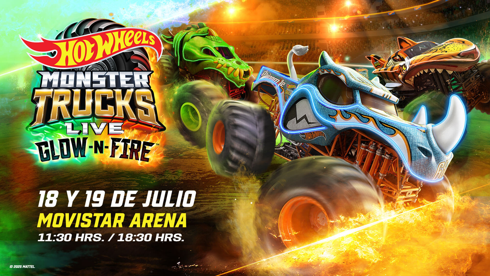 Hot Wheels Monster Trucks - 18 y 19 de Julio - Movistar Arena