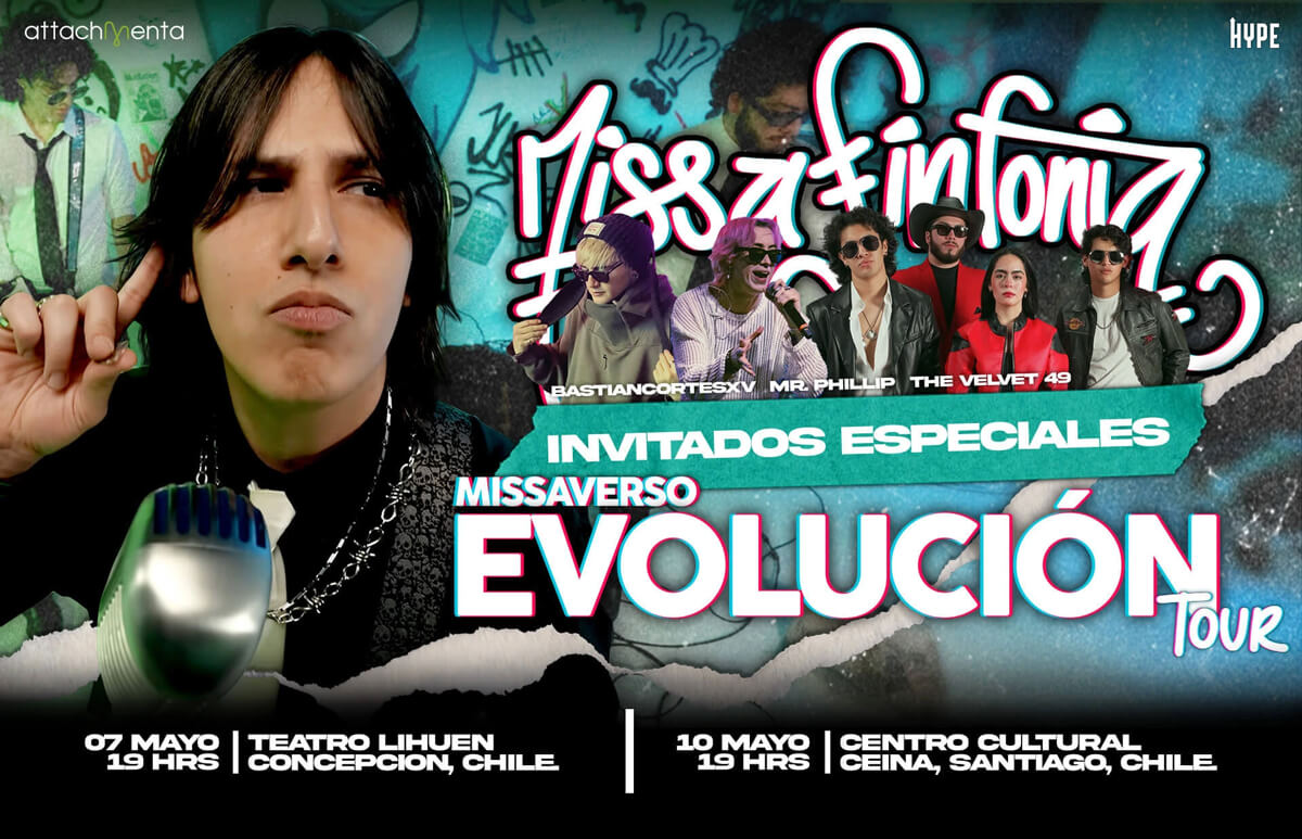 MissaSinfonia - Missaverso evolución Tour - 7 de Mayo Teatro Lihuen / Concepción Chile - 10 de Mayo Centro Cultural Ceina / Santiago Chile