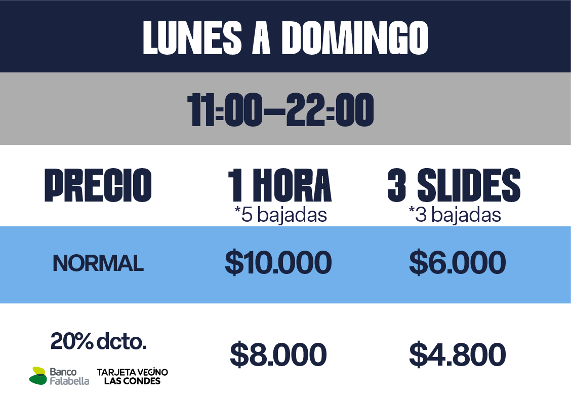precios cool slide
