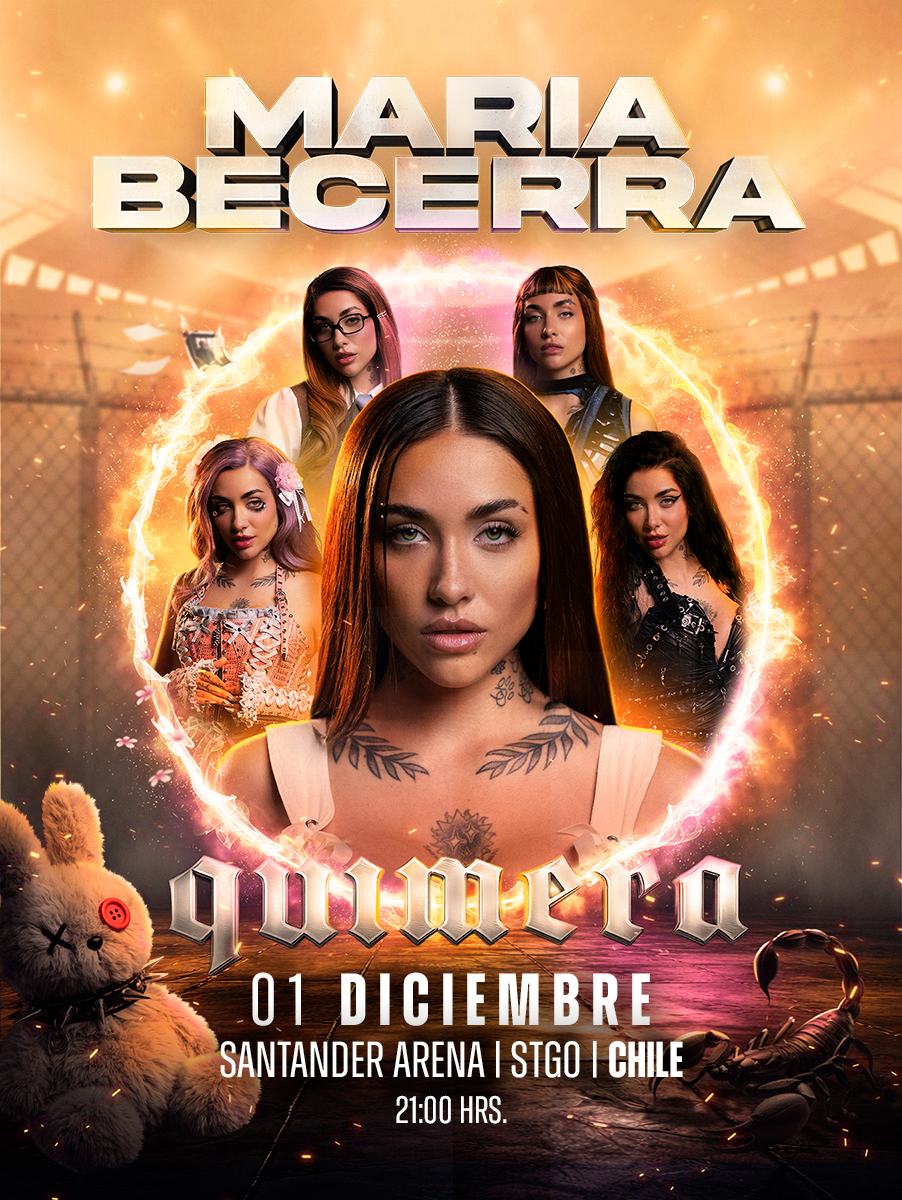 María Becerra en Chile 2026 | Santander Arena – 1 de diciembre