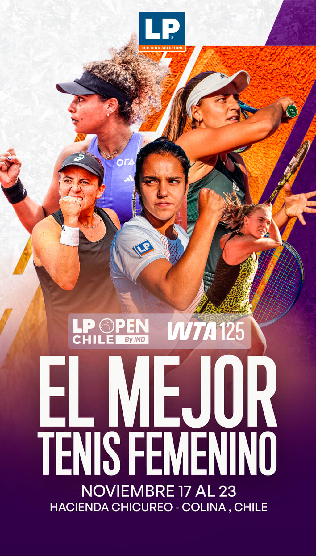 El mejor tenis femenino / LP OPEN CHILE BY IND - WTA 125 / 17 AL 23 DE NOVIEMBRE / HACIENDA CHICUREO
