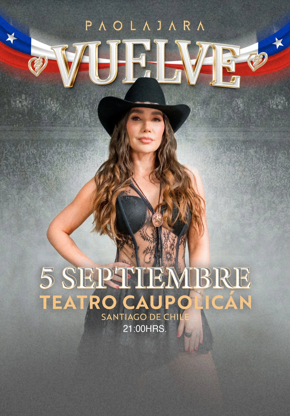 Paola Jara / 5 de septiembre - 21:00 Hrs. / Teatro Caupolicán / Venta de entradas en Punto Ticket