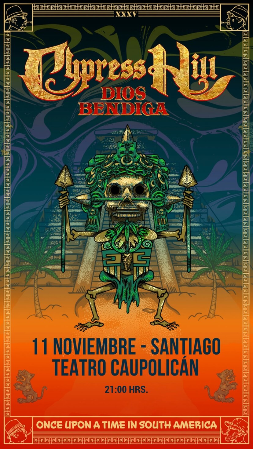 Cypress Hill en Chile 2026 | Teatro Caupolicán – 11 de noviembre 21:00 hrs