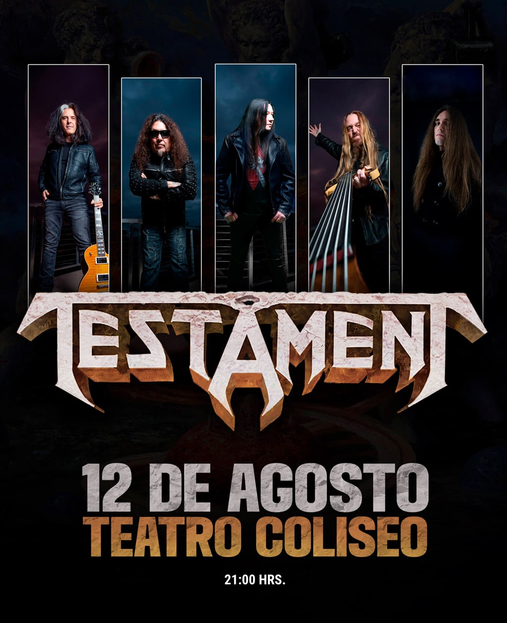 Testament en Chile - Teatro Coliseo / 12 agosto / 21:00 Horas