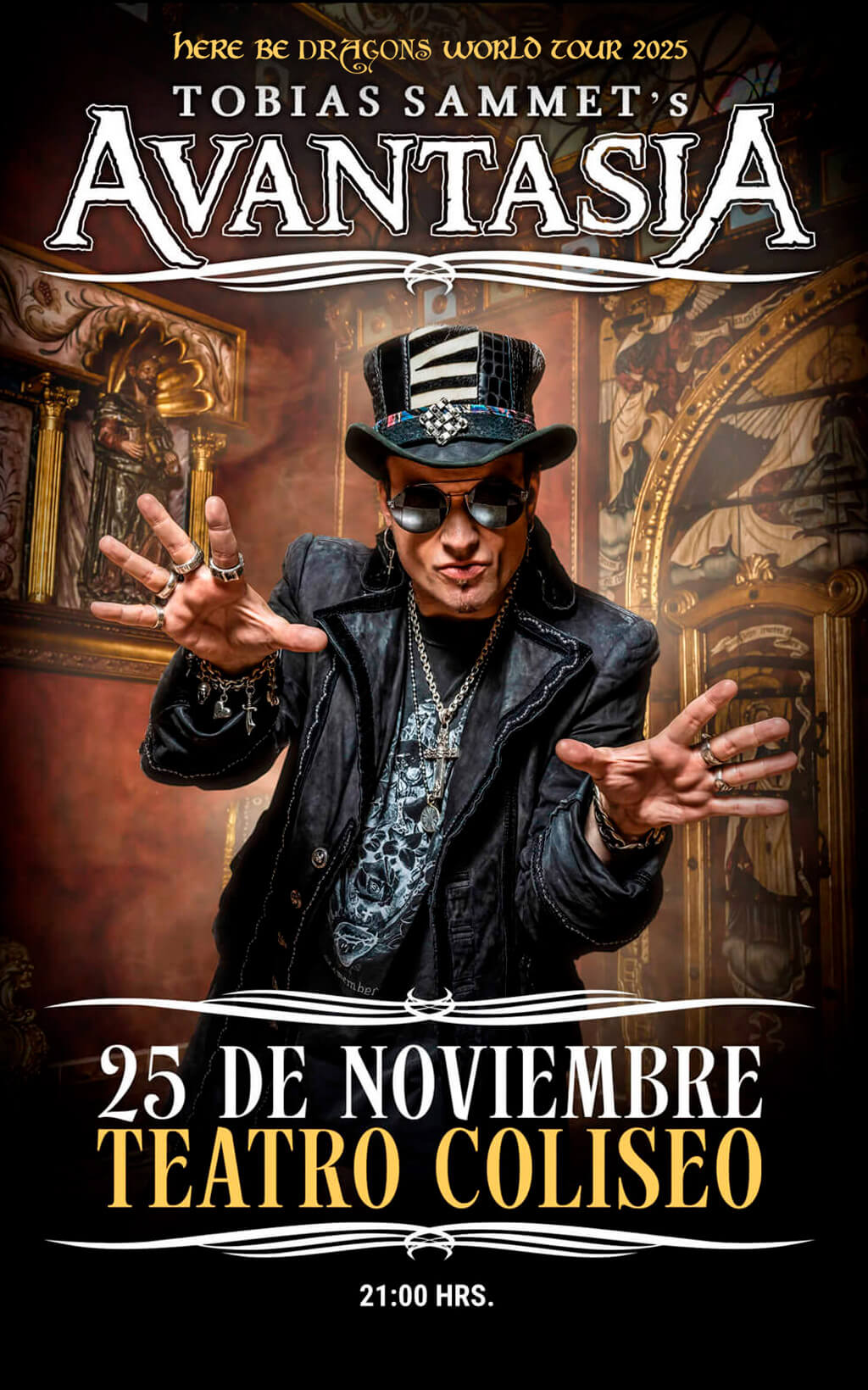 Avantasia / teatro Coliseo - 25 de noviembre / 21:00 Hrs. Avantasia / teatro Coliseo - 25 de noviembre / 21:00 Hrs.
