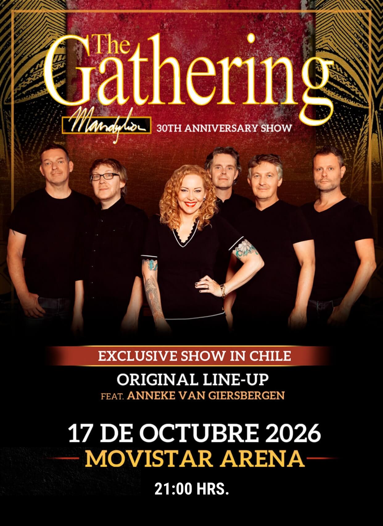 The Gathering - 17 de Octubre 2026 - 21:00 Hrs.