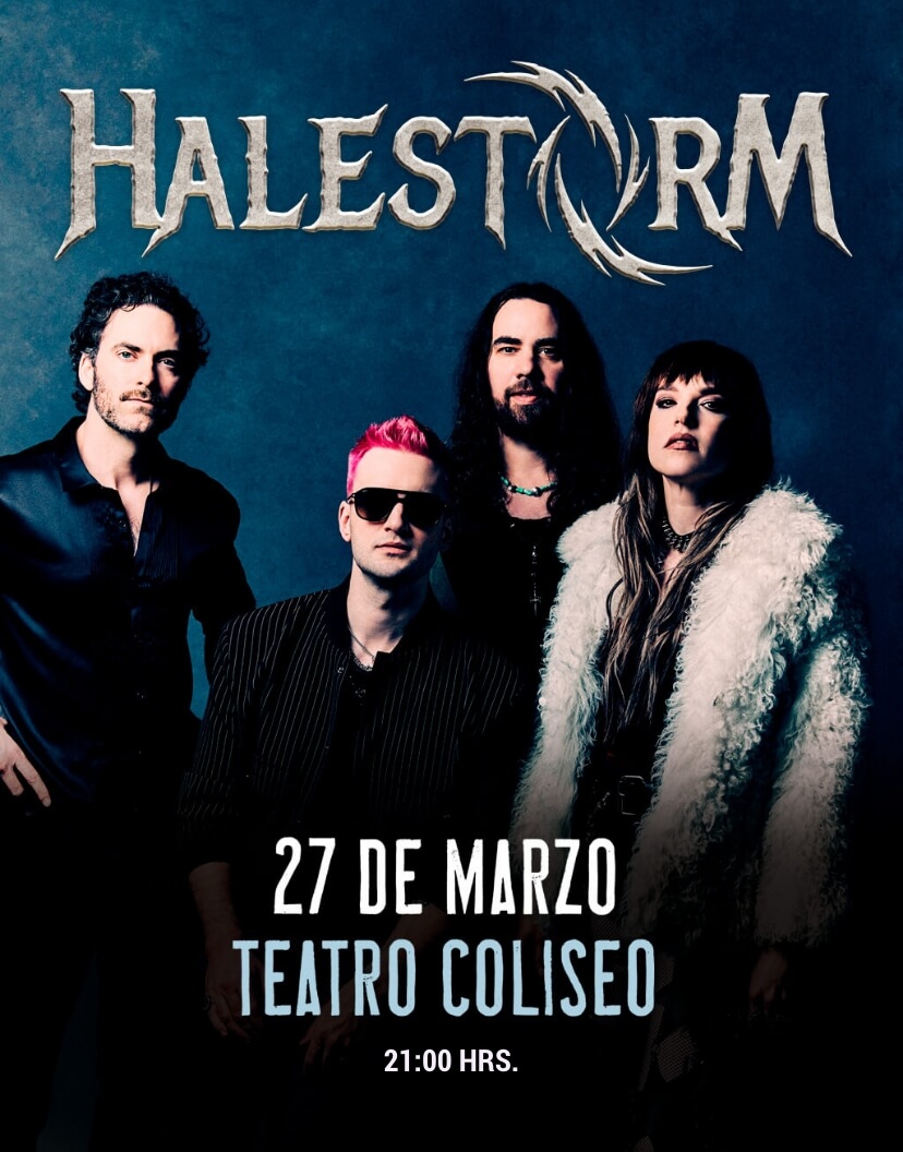 Halestorm en Teatro Coliseo · 27 de marzo 2026 · Una noche de rock y potencia en vivo. Asegura tu entrada ahora en Punto Ticket.