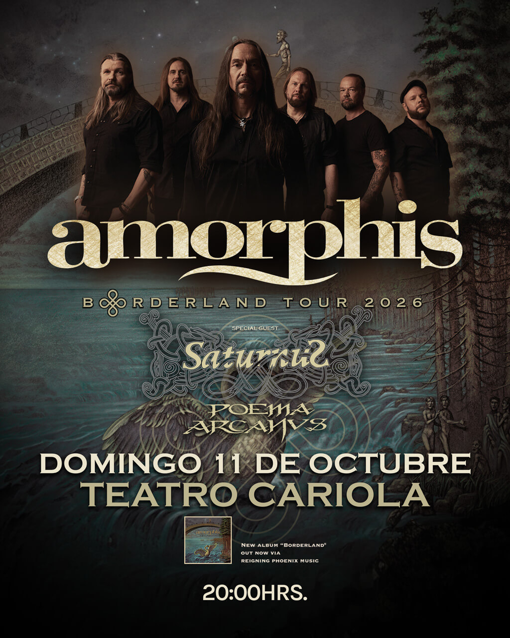 Amorphis – Borderland Tour 2026 en Teatro Cariola | 11 de octubre