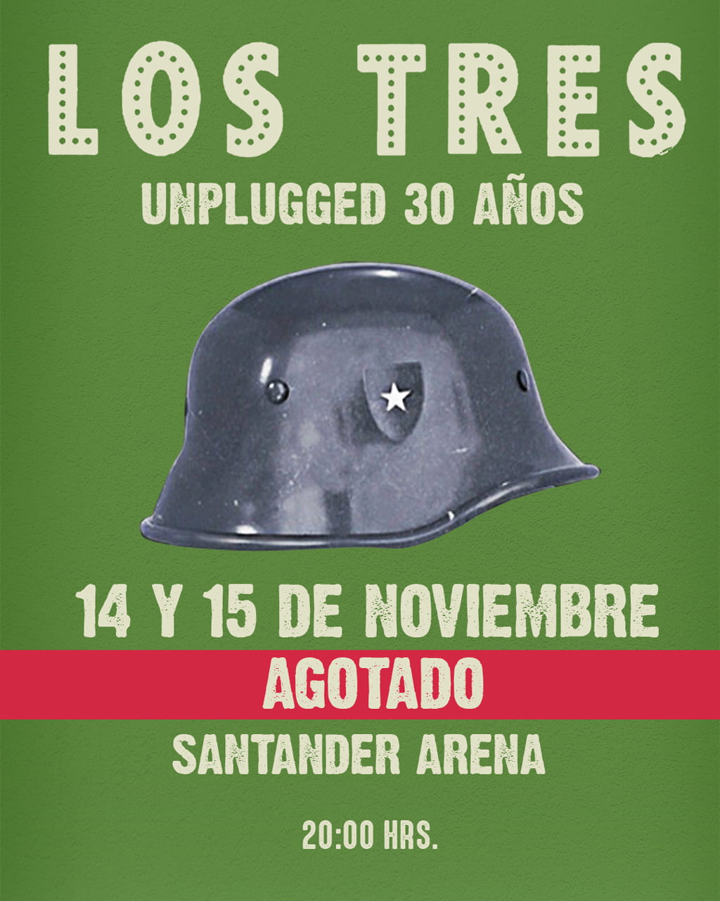 Los Tres – Unplugged 30 Años en Chile | Santander Arena – 14 de noviembre 21:00 hrs y 15 de noviembre a las 20:00 hrs