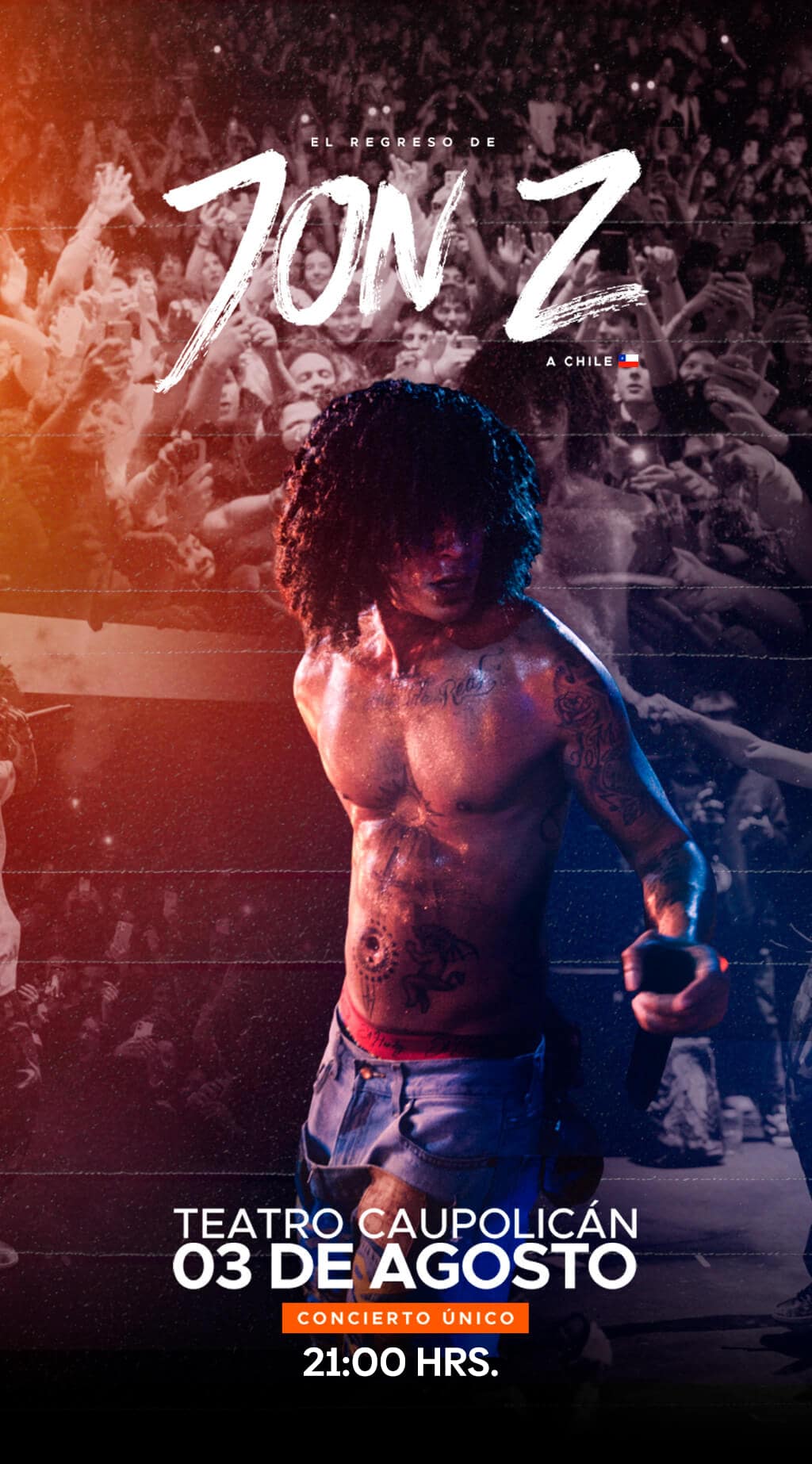 JON Z EN TEATRO CAUPOLICAN | 03 de Agosto 2025 / 21:00 Hrs.