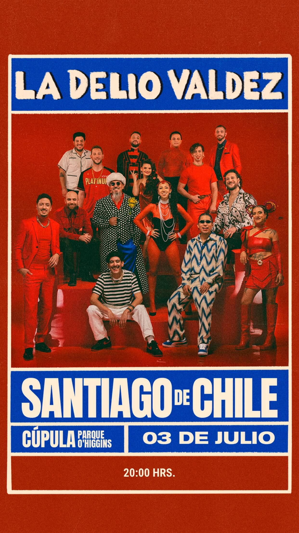 La Delio Valdez en Santiago 2026 | Cúpula Parque O'Higgins – 3 de julio / 20:00 hrs. - Venta de entradas en Punto Ticket