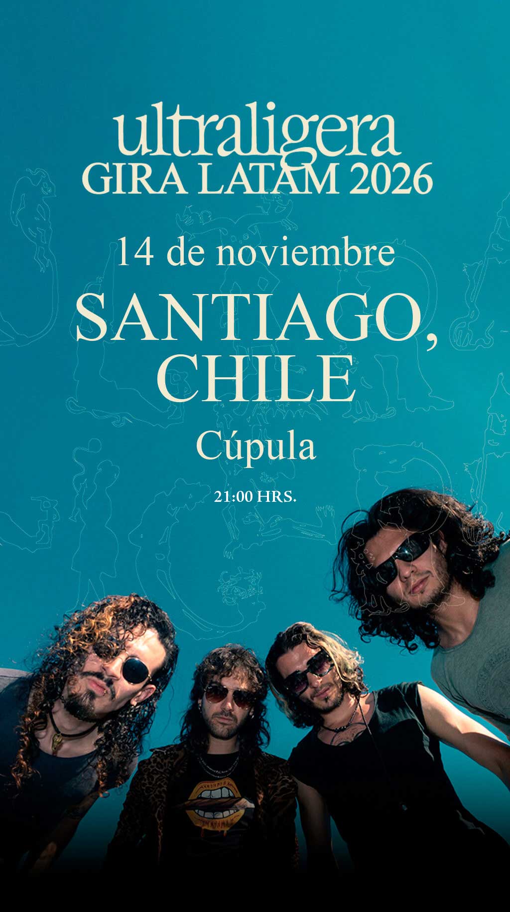 Ultraligera en Chile 2026 | Cúpula Parque O'Higgins – 14 de noviembre 21:00 hrs