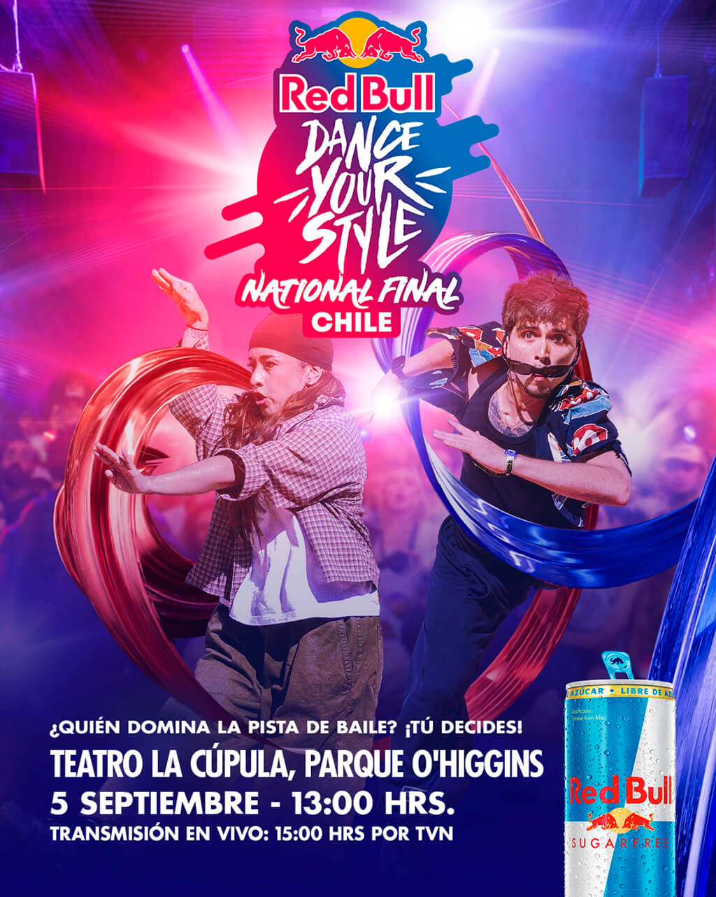 Red Bull Dance Your Style National Final Chile 2026 | Teatro La Cúpula – 5 de septiembre 13:00 hrs
