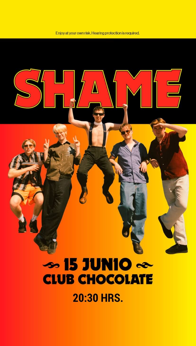 SHAME en Club Chocolate – 15 de junio en vivo