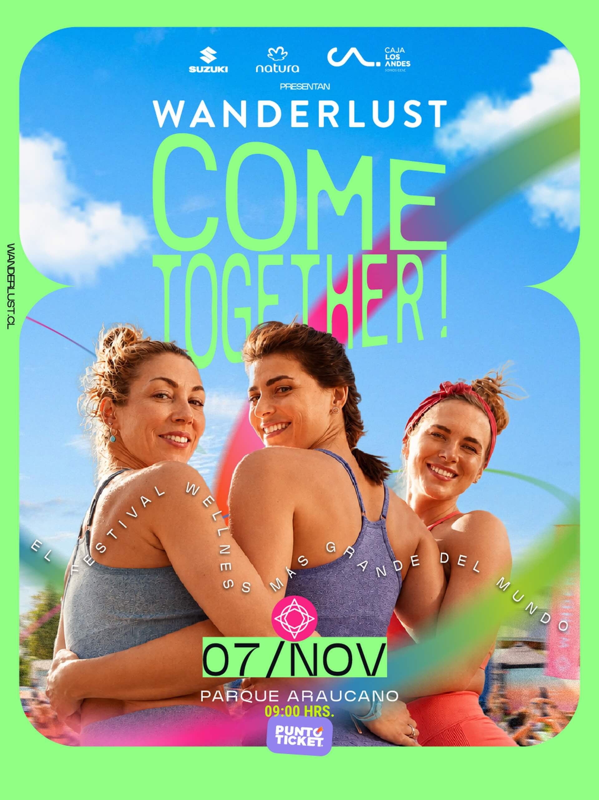 Wanderlust Chile 2026 | Parque Araucano – 7 de noviembre desde las 09:00 hrs